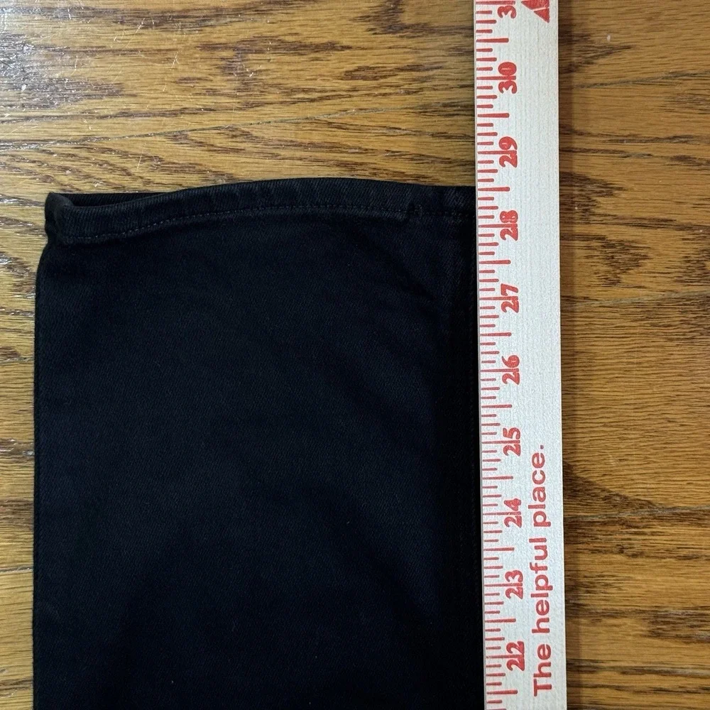 PAIGE‎ Stella High-Rise Straight Jeans Black Overdye Size 24 NWOT Stretch